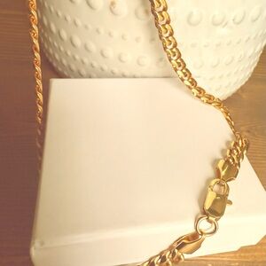 Long stainless steel necklace